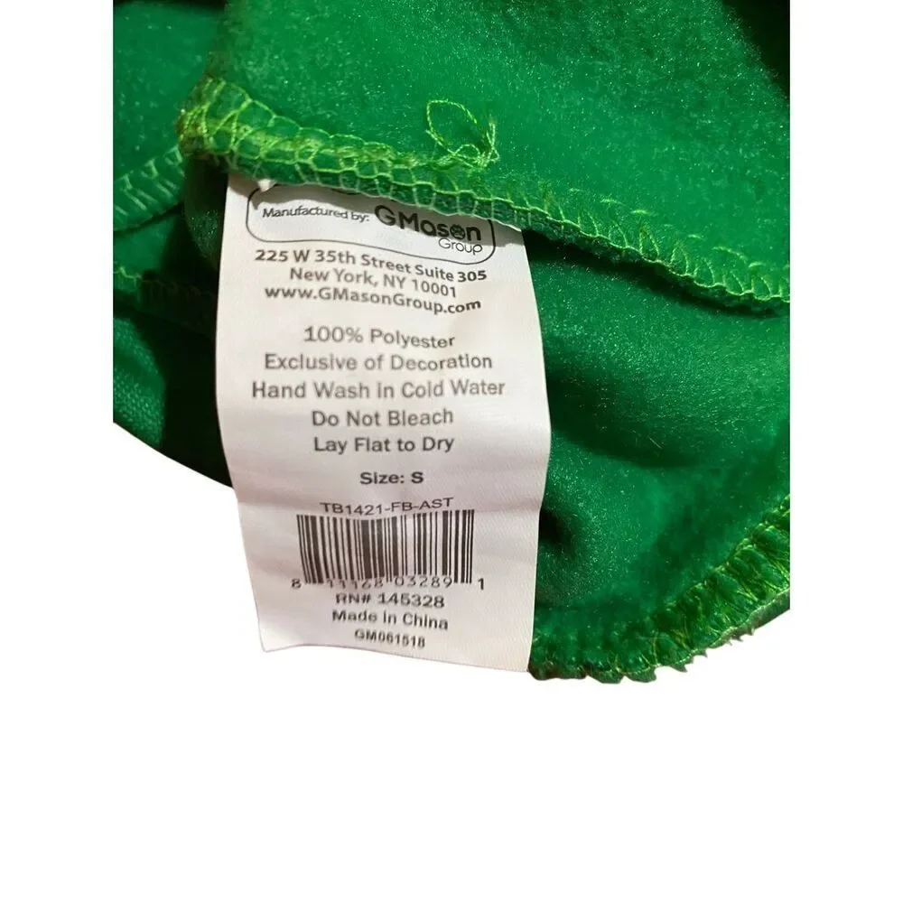 Green pet sweater, Christmas elf who did dog costume so small
